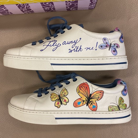 Brighton FlyMe Butterfly Sneakers - Size 8.5 - Picture 3 of 6